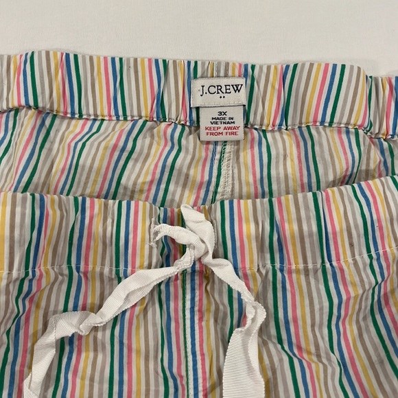 J. Crew Factory Rainbow Pajama Lounge Shorts Size 3x. NWOT. - Picture 2 of 4